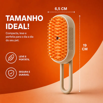 Escova Vaporizadora - Remove Pelos, Limpa e Massageia
