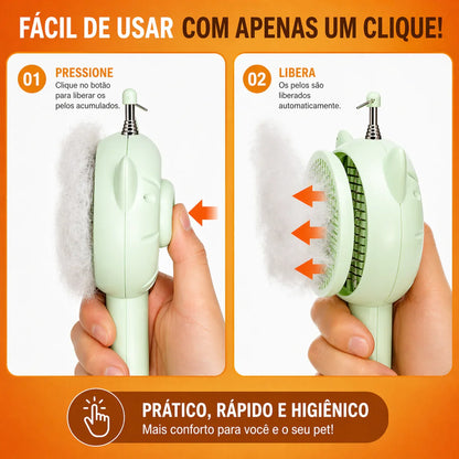 Escova Inteligente 5 em 1 — Controle Total dos Pelos na Sua Casa