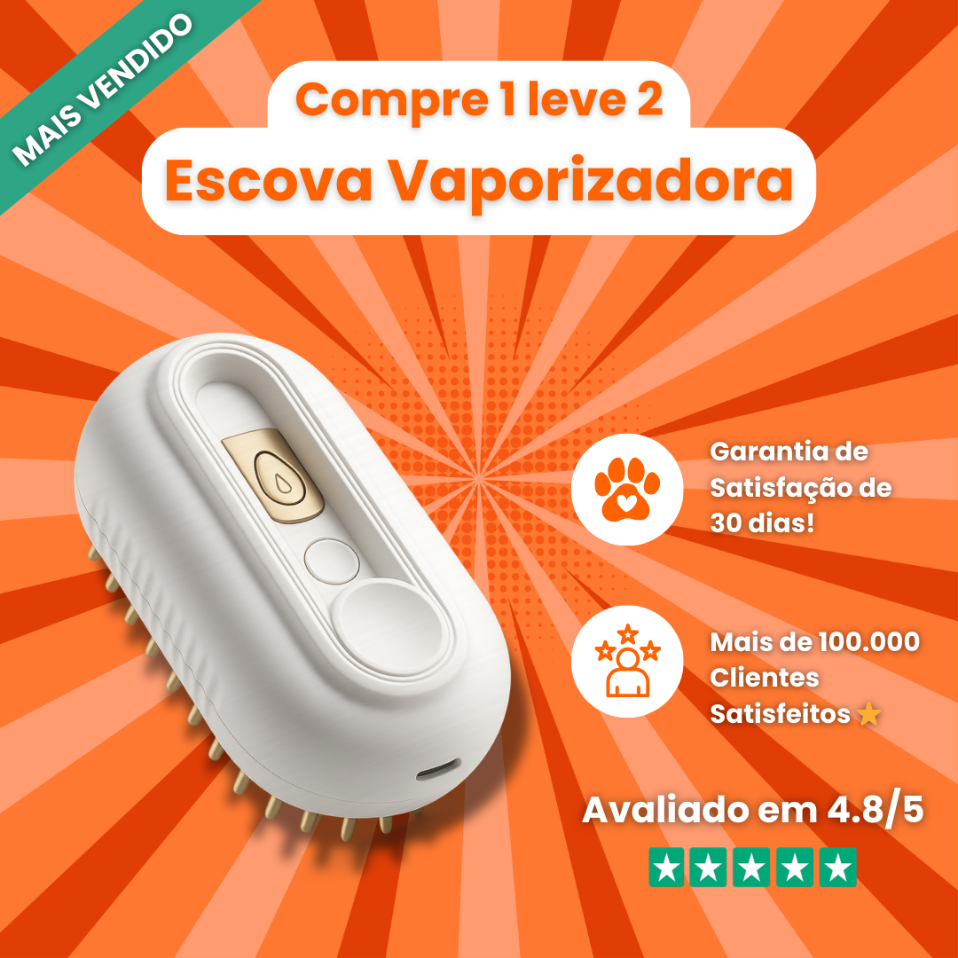 Escova Vaporizadora© 3 em 1!