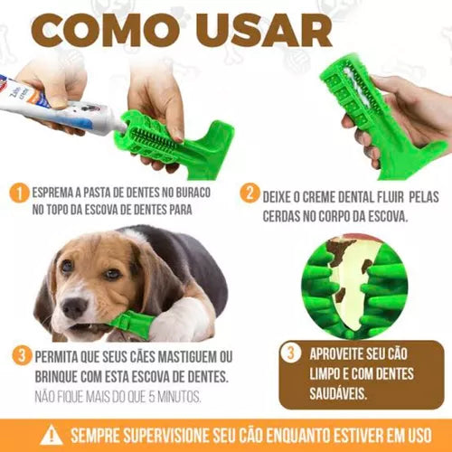 Escova de Dente para Pet