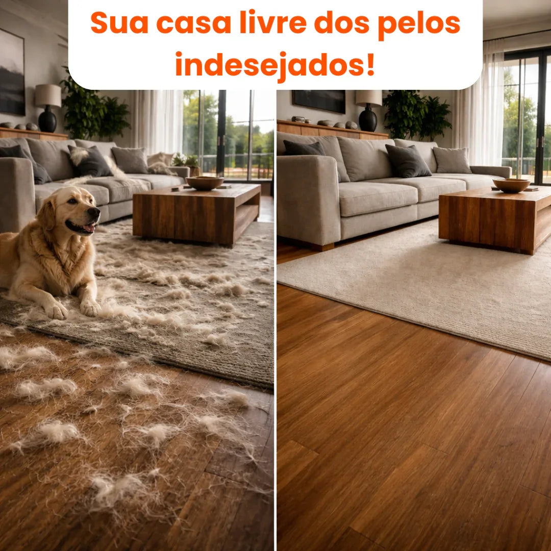 Escova Inteligente 5 em 1 — Controle Total dos Pelos na Sua Casa