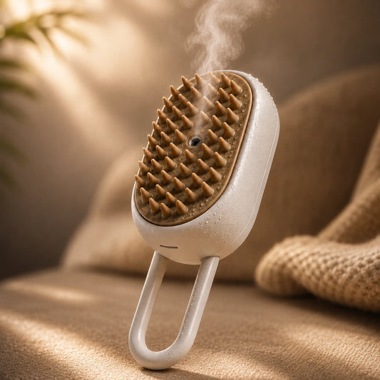 Escova Vaporizadora - Remove Pelos, Limpa e Massageia