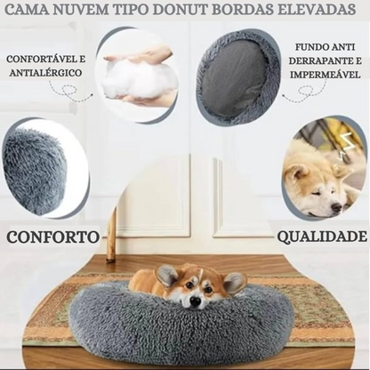 Caminha Pet Redonda Confortável Pelúcia